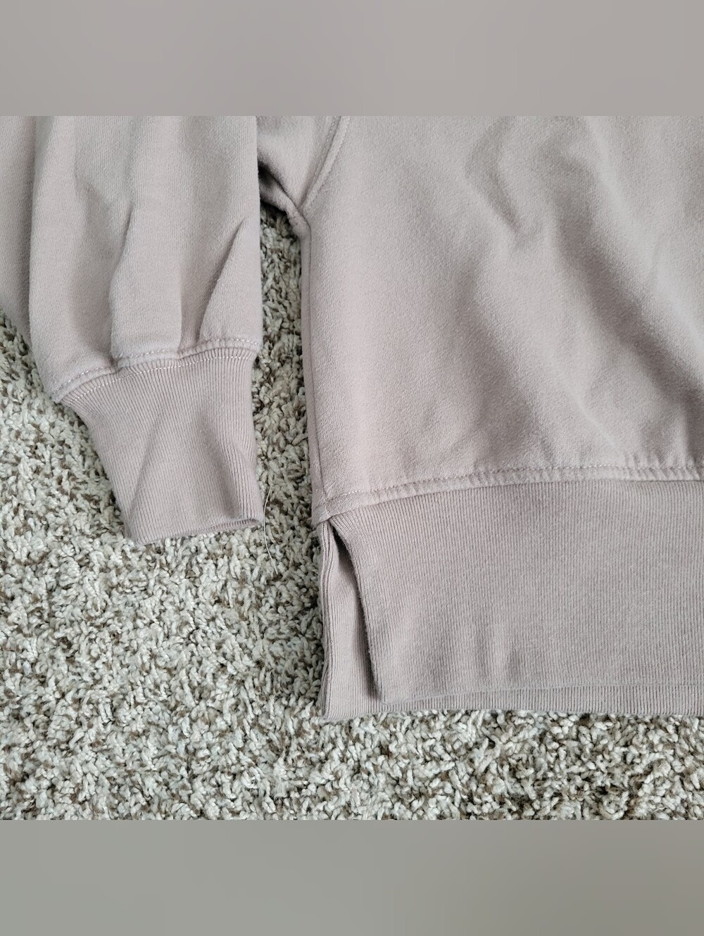 Abercrombie & Fitch Sweatshirt Fleece Slow Mornings Club Brown Tan Small Medium - Picture 3 of 5